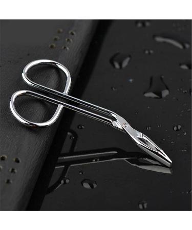 Silver Stainless Steel Eyebrow Scissors Tweezers Elbow Pliers Clip Scissors Flat Tip Tweezers Hair Plucker Hair Removal Tweezers Shave and Hair Removal Tweezers Women's - Buy Online on GoSupps.com