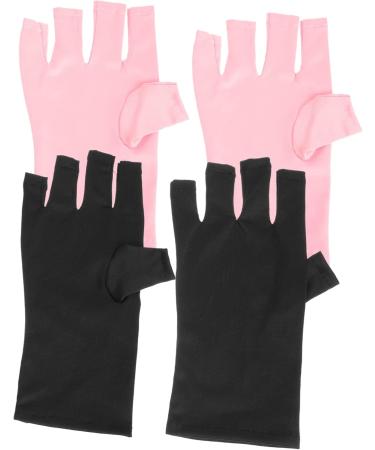 minkissy 10 Pairs Nail Gloves Uv Gloves Pink Gloves Hand Gloves for Protection Manicure Gloves Protective Gloves Gloves Accessories Polyester Miss - Buy Online on GoSupps.com