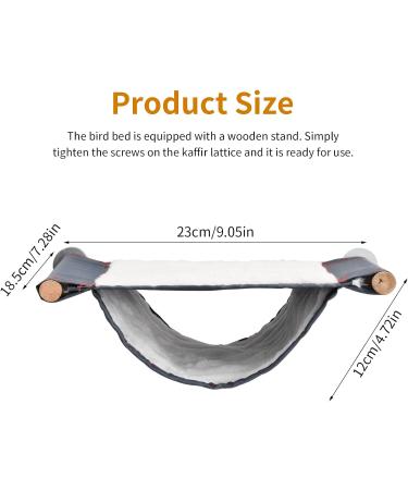 Winter Warm Bird Nest Bed Parrot House Hammock Bird Nest Parrot Hammock Birdcage Hammock Bird Hammock Tent Small Animal Hanging Bed Bird Cage Accessories (L 23x18.5x12cm) - Buy Online on GoSupps.com