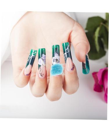 Ipetboom Nail Art 1 Box Nail Set 3d Velvet Fur Ball Suit Manicure Nail Supplies 13X7CM As Shown - Buy Online on GoSupps.com