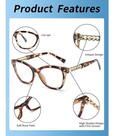 Buy JM Progressive Multifocus Cat Eye Reading Glasses for Women - Blue Light Blocking Tortoise +2.0 - International Shipping Available - Buy Online on GoSupps.com
