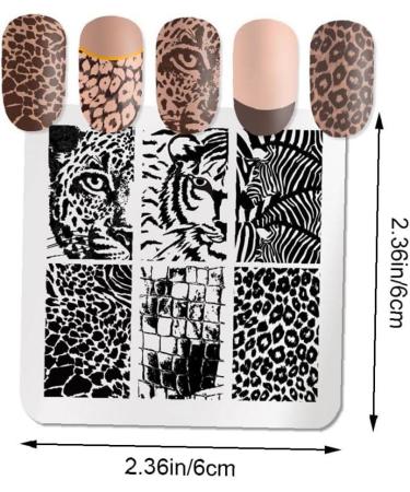 Nail Stamping Plate - Fashion Animal Pattern Leopard Stamp Template | Nail Art Tool for Stunning Designs - Buy Online on GoSupps.com