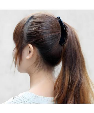 WKRTDY Set of 4 Banana Hair Clips in Colourful Design for Thick Hair Non-Slip Ponytail Holder for Women and Girls - Buy Online on GoSupps.com