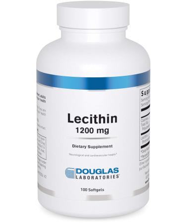 Douglas Laboratories Lecithin 1200 mg | Supports Emulsification and Mobilization of Fats and Cholesterol | 100 Softgels