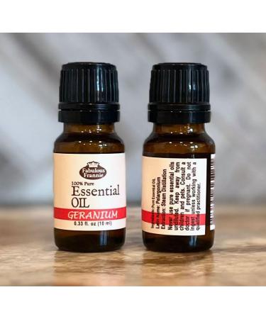 Fabulous Frannie Geranium Essential Oil - 100% Pure Pelargonium Graveolens - 10ml for Aromatherapy & Wellness - Buy Online on GoSupps.com
