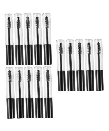 Healvian 15 Pcs Tube Mascara Wands and Tubes Refillable Mascara Tube and Wand 1 g (Pack of 1) Blackx3pcs