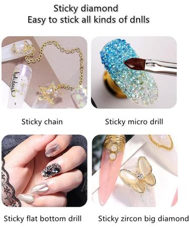 Professional Rhinestone Glue for Nails - Gem Adhesive for Crystals | Nail Art Sticker Gel Glue - Bling Decoration Tool - Buy Online on GoSupps.com