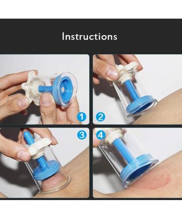LIANGJUANG cupping set silicone cupping therapy set lure cupping therapy sets wood therapy massage tools kit Resin Cupping Device 70 * 50mm Cupping Set For Elbow Joints Knee Joints And Uneven Areas - Buy Online on GoSupps.com
