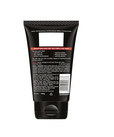 Men's Acne Fight Anti-Pimple Face Wash with Salicylic Acid | Herbal Repair | All Skin Types | 100g (3.38 Fl oz) - Buy Online - Buy Online on GoSupps.com