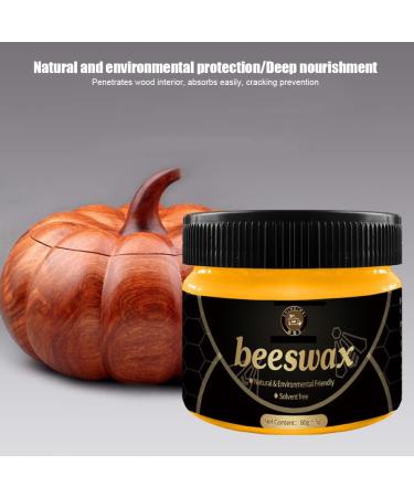 Wood Furniture Polish - Wear-Resistant Wood Cabinets Furniture Beeswax - Furniture Care Supplies Beeswax for Tables Flooring Chairs Antiques for Home Offices School Pinnkl - Buy Online on GoSupps.com