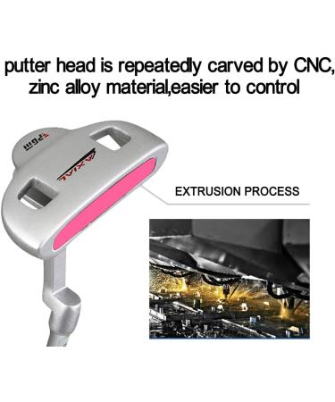 Junior Golf Putter Stainless Steel Kids Putter Right Handed | 3 Sizes | Ages 3-12 | Pink Head & Grip | 27inch Age 6-8 - Buy Online on GoSupps.com