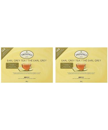 Twinings Earl Grey Sealed Tea Bags 144 Count 288 G 288 Grams (2 Pack)