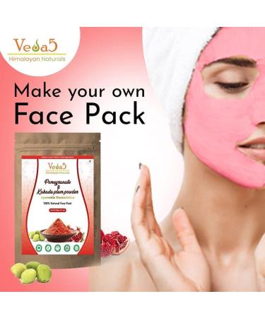  QURA QURA Ayurvedic Pomegranate & Plum Kakadu Powder | For Face Skincare Acne Spot Treatment | 100% Natural Ingredients | Moisturizes & Hydrates 100g - Himalayan Naturals - Buy Online on GoSupps.com