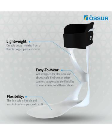  ssur AFO Dynamic & Leaf Spring Ankle-Foot Orthosis - Lightweight Drop Foot Support for Men & Women | Small/Medium Left Foot - Buy Online on GoSupps.com