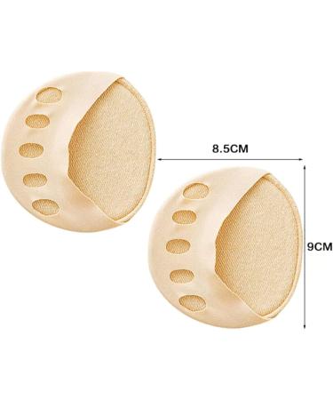 Soleful Solutions High Heel Pads - Non-Slip Forefoot Pads for Comfortable Corrective Toe Socks - 5 Pairs of Thin Honeycomb Fabric Foot Pads - Buy Online on GoSupps.com