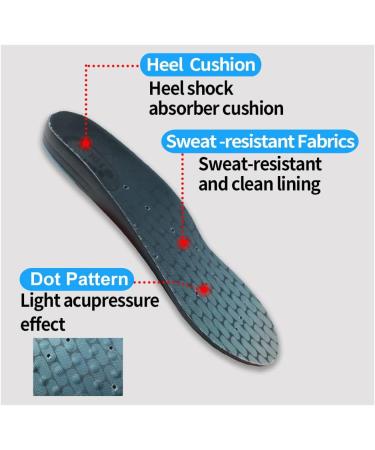 FOLAX Soft Gel Cushion Insoles - Large Size for Walk & Hiking - Shock-Absorbing Arch-Support Orthotics with Air Memory Foam - Buy Online on GoSupps.com