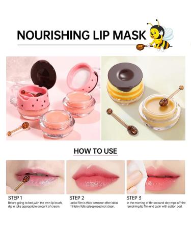 4PCS Bee Balm Lip Balm & Sleeping Lip Mask Set - Hydrating Propolis Honey Lip Care Kit for Winter - Exfoliating Scrub for Dry Lips - Buy Online on GoSupps.com