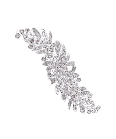 TOVINANNA Hair Comb Pearl Hair Clips Rhinestone Headpiece Bridal Pearl Headpiece Rhinestone Hair Clips Flower Girl Basket Shower Stool Classroom Bride Wedding Crystal Glass Hair Accessories