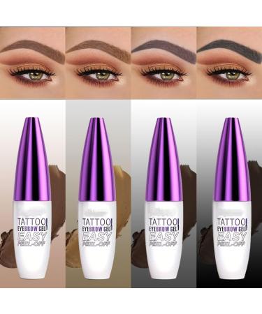 Gel Sourcils Pelable 120 g Maquillage Semi-Permanent R sistant l Eau et la Transpiration Longue Tenue Deux Teintes Noir et Brun 03 - Buy Online on GoSupps.com