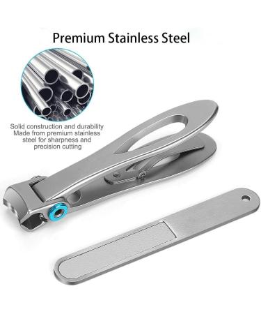 Nail Clippers Set 3 Piece Fingernail Toenail Clippers for Thick Nails Nail Clipper for Adult Men Women Seniors with Protable Storage Box - Buy Online on GoSupps.com