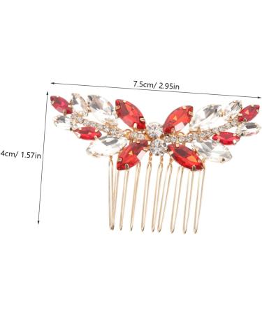 SOESFOUFU hair women's Hair piece tiara Metal Miss hair accessories girl With diamond romantic hair comb clip rhinestone clips for hair rhinestones hairpin comb bride - Buy Online on GoSupps.com