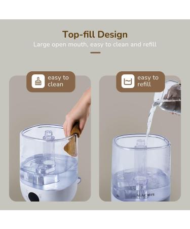 ALACRIS Smart Humidifier 4L - Constant Humidity, LED Display, Ultra-quiet Operation - Perfect for Bedroom, Baby Room - Up to 30H - 30 (Upgraded) - Buy Online on GoSupps.com