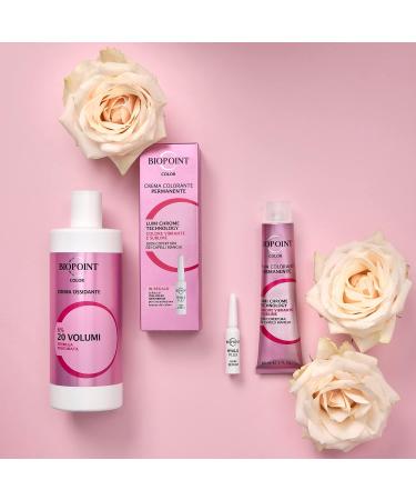 Biopoint Colour Cream Permanent Colouring 60 ml + 1 Ampoule of Hyaluplex Hair Serum 3 ml - 4 Medium Brown - Buy Online on GoSupps.com