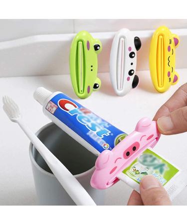 Toothpaste Tube Squeezer Dispenser Sonku 10 Pack Cartoon Animal Plastic Toothpaste Clips for Bathroom-Panda Pig Frog Bear Cat - Buy Online on GoSupps.com