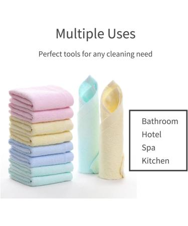 Baymonkay Luxury Washcloths and Hand Towels Set - 16-Piece - Ultra Soft and Absorbent - Multicolor - 11.5'' x 11.5 - Buy Online on GoSupps.com
