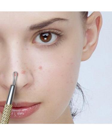 SC-11103-GLD Suvorna Whitehead Remover | Effective Pimple & Cyst Removal Tool for Clear Skin - Buy Online on GoSupps.com