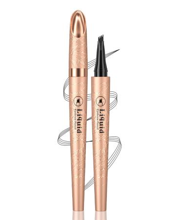 Eyebrow Pencil 4-Point Fork Tip Waterproof Eyebrow Pencil Smudgeproof Eyebrow Pencil Long Lasting Natural (4)