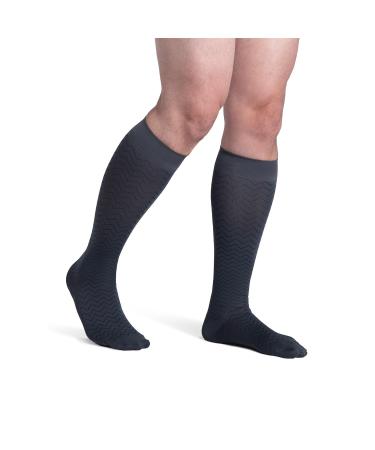 Sigvaris Women’s Style Microfiber Patterns 830 Closed Toe Calf-High Socks 20-30mmHg