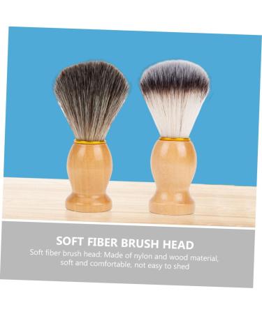 2PC Professional Shaving Brush Set - Wooden Duster Brushes for Men | Perfect Gift for Barbers & Shaving Enthusiasts - Buy Online on GoSupps.com