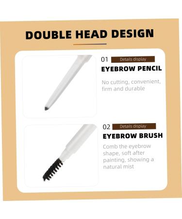 Angoily 4 pcs Brow Pencil Dual with Pencils Makeup Brush Eyebrow Enhancer -in- Tool 1 count (Pack of 1) Assorted Colorx2pcs - Buy Online on GoSupps.com