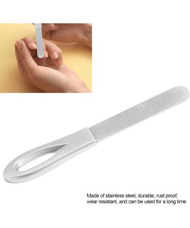 MISNODE Stainless Steel Nail Files Double Sided for Women Men Heavy Duty Reusable Manicure Filer for Finger Toe Nails for Home Salon - Buy Online on GoSupps.com