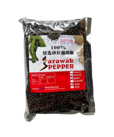 Poivre Noir Sarawak Grains Entiers 250g - Poivre Premium de Born o - pice Gastronomique Fra chement Moulu - Ar mes Fruit s Intenses