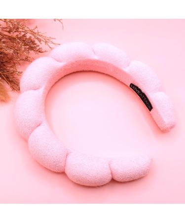 Shop Spa Terry Cloth Headbands - Ideal for Face Washing Makeup Facial Treatments & Masks | Pink - International Shipping Available - Buy Online on GoSupps.com