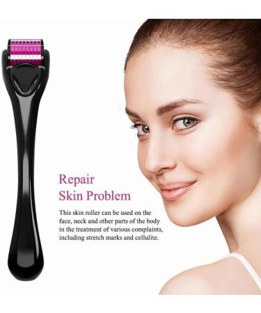 Derma Roller 540 Titanium Needles Derma for Face and Skin Care Stimulate Beard and Hair Growth Microneedle Roller (0.5mm) - Buy Online on GoSupps.com