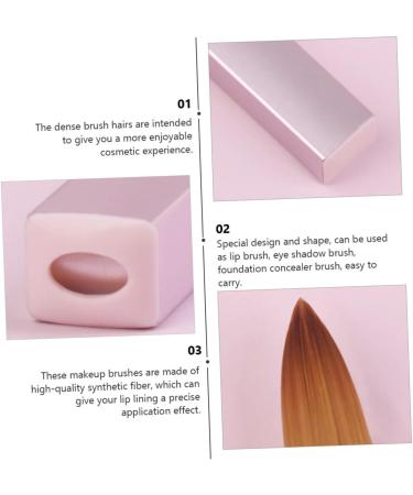 FRCOLOR 1pc Lip Brush Foundation Applicator Mini Makeup Travel Blush Brush Lip Applicator Brush Face Powder Brush Makeup Brush Lipstick Makeup Supplies Lipstick Makeup Tool - Buy Online on GoSupps.com