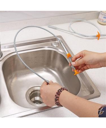 Drain Clog Water Sink Cleaner Snake Unblocker Kitchen Bath Rod Hair Remover Toilet Dredge Pipe Bathroom Kitchen Clean 60cm 85cm (Size : 85cm) (60cm) - Buy Online on GoSupps.com