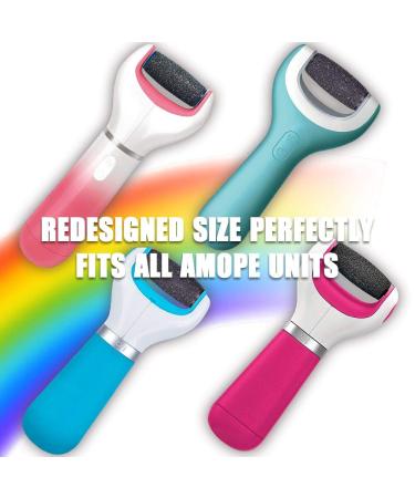 Amope Pedi Electronic Foot File Replacement Roller Heads - Pack of 10 | Extra Coarse Refills with Diamond Crystals - Buy Online on GoSupps.com