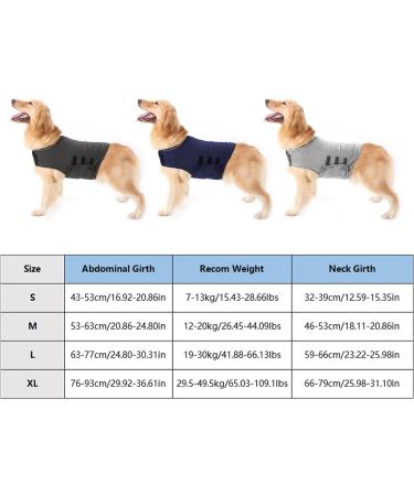 Eurobuy Dog Anxiety Jacket Therapeutic Anxiety Shirt Comfort Dog Anxiety Relief Coat Dog Calming Coat for Anxiety Stress Relief Small Medium Large XL Dogs M Dark Grey - Buy Online on GoSupps.com