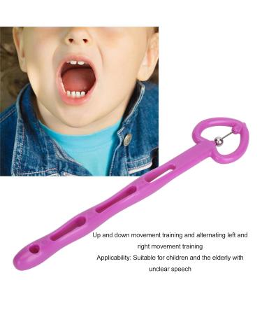 Tongue Trainer - Oral Muscle Strengthener Tool for Children & Elderly | Improve Speech & Flexibility | Durable ABS Material (Violet - Buy Online on GoSupps.com