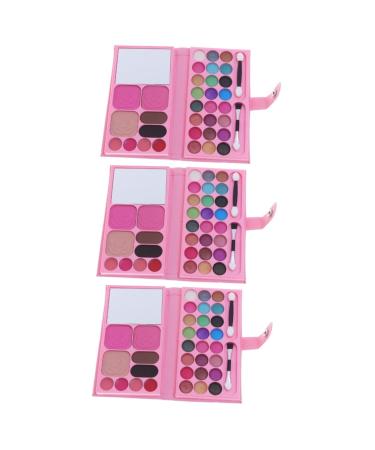 FOMIYES 3pcs 33 Cosmeticos Para Mujer Nude Color Eyeshadow Palette Eye Shadow Powder Eye Shadow Palettes Eye Makeup for Women Eyeshadow Compact Pigmented Eyeshadow Cosmetics for Women Set 1 Count (Pack of 1) As Shownx3pcs