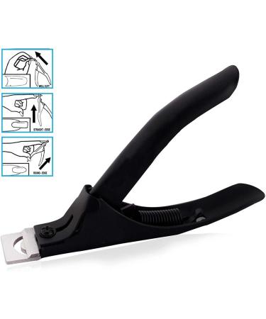 Black Nail Clipper Manicure Tool Acrylic Gel False Nail Clipper/Edge Cutter Tips Nail Professional - Buy Online on GoSupps.com