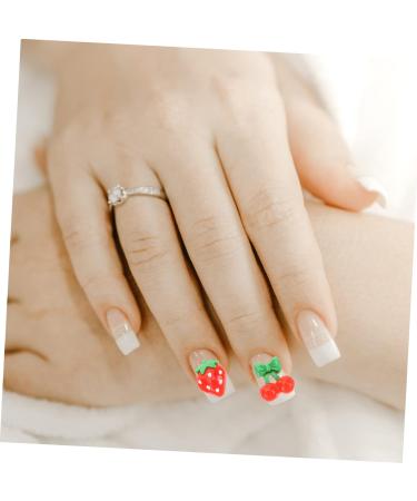 Healeved 120 Pcs Cherry Slices Strawberries Small Flatback Cute Lip Gloss Nail Gothic Home Decor Small Cherry Flatback Craftsman Hand Tools Strawberry Decor Hair Resin 3d Peach Red Fruit - Buy Online on GoSupps.com