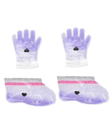 POPETPOP 2 Pairs Wax Gloves Paraffin Wax Gloves Paraffin Bath Accessories Heated Mittens Foot Spa Cover Paraffin Hand Bags Spa Gloves Purple Set of Feet Non-woven Fabric Work Heater