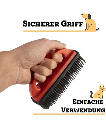 Vitazoo 2x Hair Removal Brush - Best Dog Hair & Upholstery Cleaner for Textiles Carpets and Vehicle Cushions | Rubber Brush for Easy Hair Removal - Buy Online on GoSupps.com