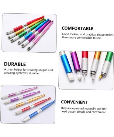 FOMIYES Microblading Pen 18 pcs Makeup Professional Permanent Pen Manual Supplies Pencil Eyebrow for Embroidered Steel Pens - Buy Online on GoSupps.com