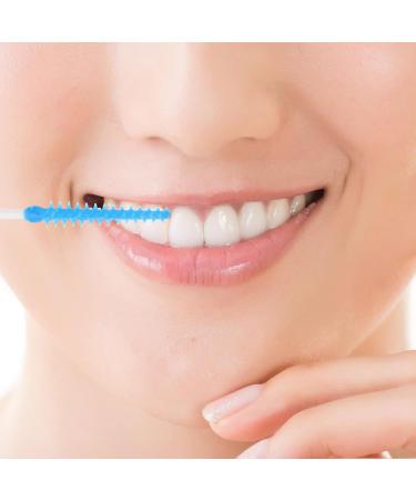 SUPVOX Interdental Brushes Dental Floss Sticks 160pcs - Portable Oral Tooth Clean (Blue) - Buy Online on GoSupps.com